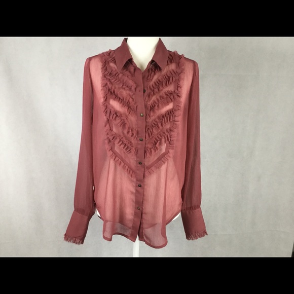Free People Ruffled Blouse - Picture 2 of 6
